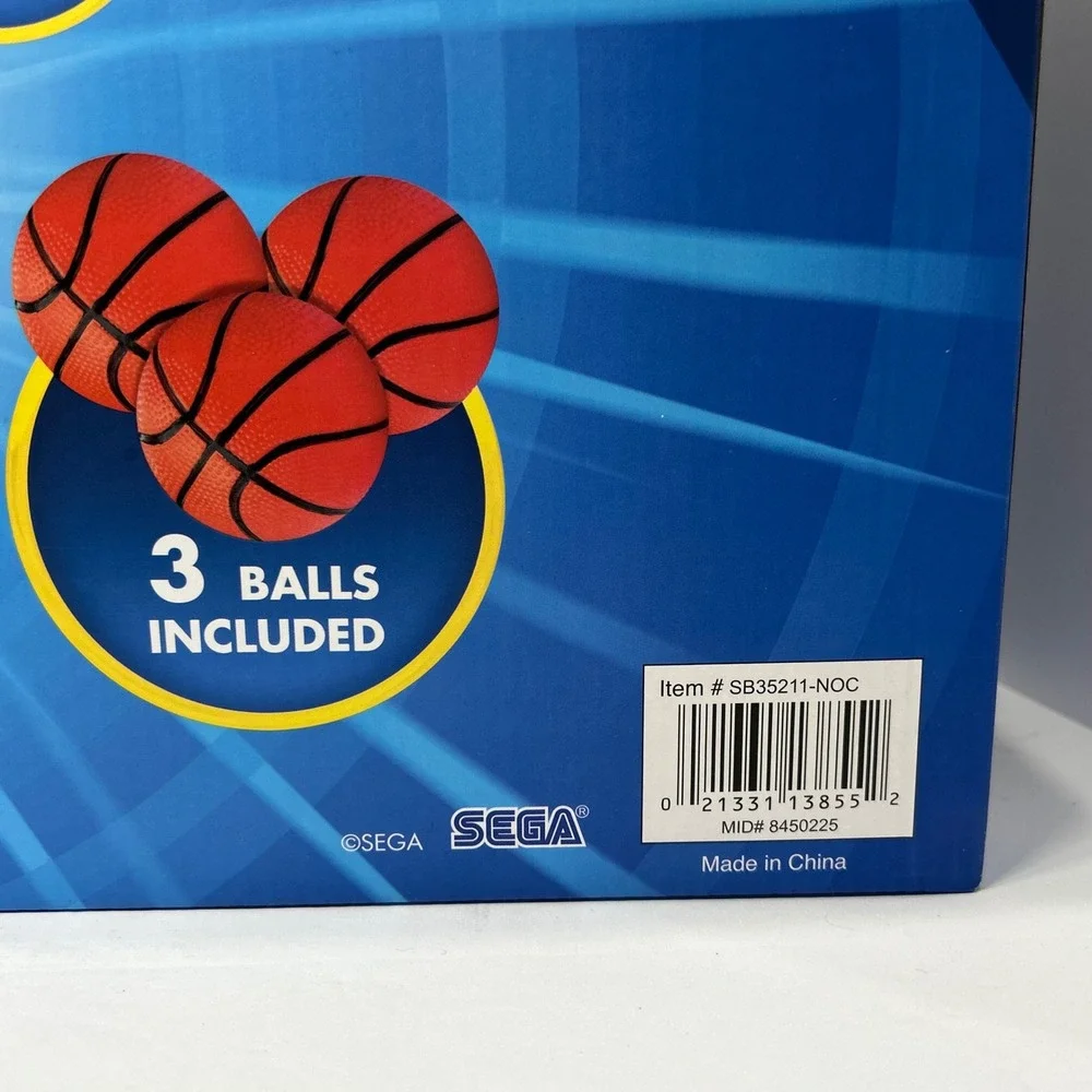 Sonic The Hedgehog Mini Basketball Light Up Arcade Game 24 Inch Sega New